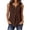 Coffee, variant on Women T-Shirts Lightweight Sleeveless Button Front Knit Tops For Soft Breathable Ribbed Shirt With Digging Seams Everyday Tee Birthday Solid Color Streetwear