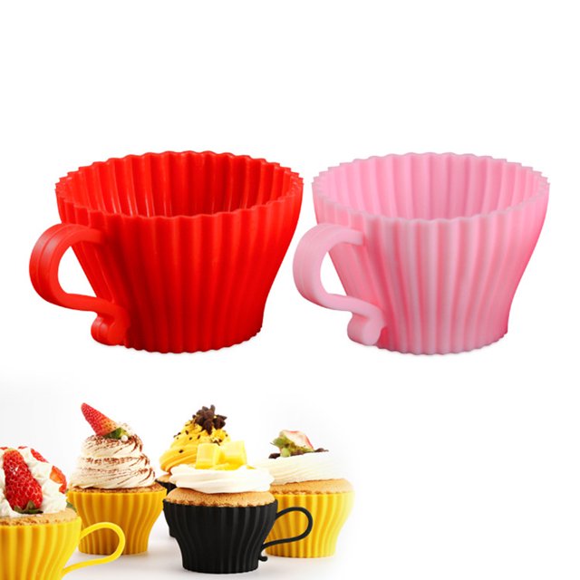 Tasse à Cupcake Bricolage Réutilisable Créative en Silicone Tasse à Muffin Moule à Cupcake