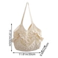 thumbnail image 2 of Hsqqdc Woven Hollow Out Shoulder Bag, Minority Style Tote for Summer Vacation, 2 of 7