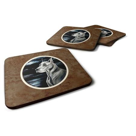 

Carolines Treasures 7067FC Great Dane Moonlight Foam Coaster Set of 4 3 1/2 x 3 1/2 multicolor