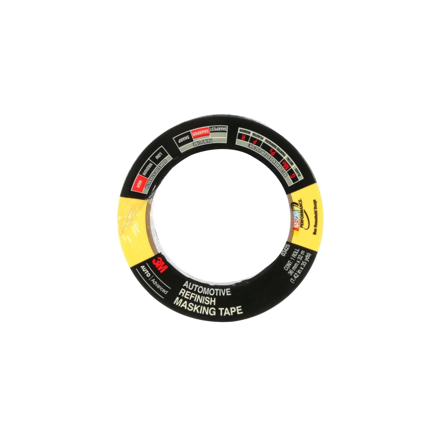 3M Automotive Refinish Masking Tape, 03425, 36mm x 32m