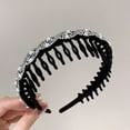 thumbnail image 4 of Retro High Skull Pearl Headband, 2026 New Vintage High Cranium Reversible Headband, Comb Head band with Teeth, Suitable for Daily Use and Gathering, 4 of 6