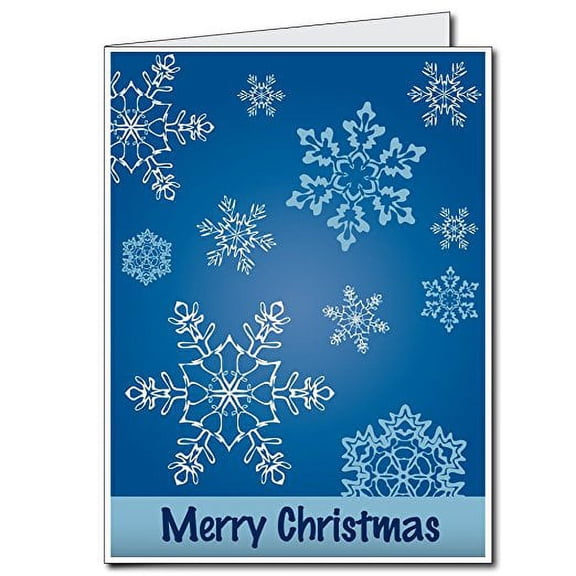 2'x3' Giant Christmas Card (Snowflakes), W/Envelope