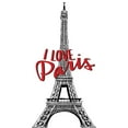 thumbnail image 3 of Allen, Kimberly 11x18 Black Modern Framed Museum Art Print Titled - Paris Idea Love 1, 3 of 5