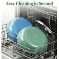 thumbnail image 6 of Koch Systeme CS 6QT Non-Stick Deep Frying Pan with Lid, Saute Pan with Aluminum Ceramic Coating, Dishwasher and Oven Safe, Green, 6 of 10