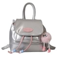 thumbnail image 2 of Mochila para Mujer Salvador Bolsa Ligera de Verano Plata, 2 of 9
