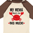 thumbnail image 4 of Inktastic My Mema Loves Me Grandson Gift Boys or Girls Long Sleeve Baby Bodysuit, 4 of 5