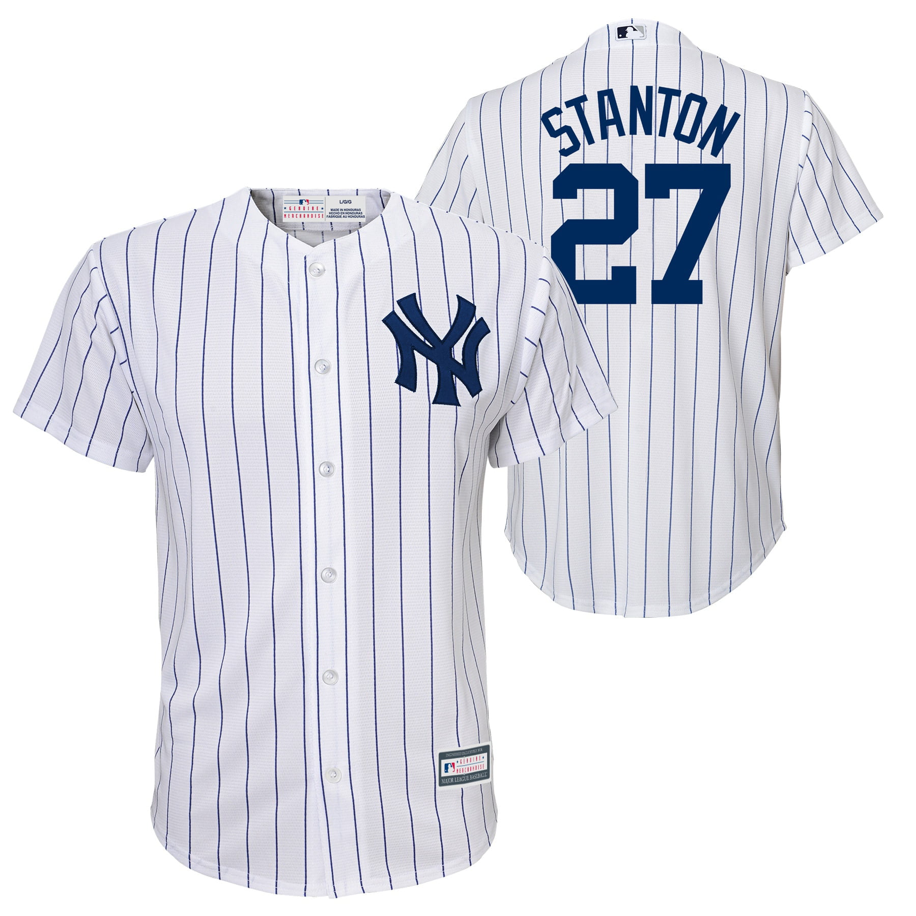Giancarlo Stanton New York Yankees Majestic Youth Cool Base Replica ...