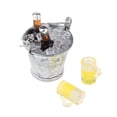 thumbnail image 3 of 1/12 de de cerveza Tazas Modelo Set para Doll House Cocina / Pub Bar Decoración, Artículos de , Juegos de imaginación Multicolor2 Yotijar Botella de vino mini cubo de hielo, 3 of 6