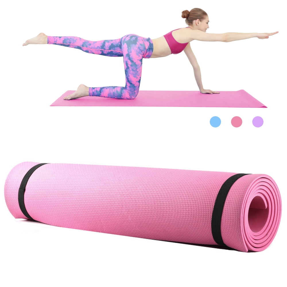 4/6mm Yoga Mat Soft Foam Thick Gym Exercise Fitness Pilates Workout Mat Non Slip