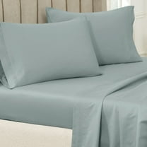 Impressions Cobblestone Egyptian Cotton Solid Pillowcase Set, King, Teal