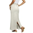 thumbnail image 7 of GEWSEY Womens Maxi Skirt 2025 Casual Flowy Elastic High Waist Long Skirts (White, XXL), 7 of 7