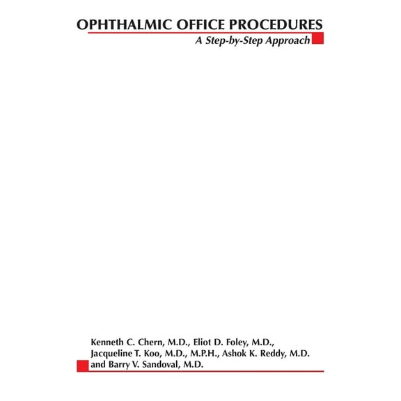 Ophthalmic Office Procedures, (Paperback)