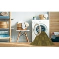 thumbnail image 2 of Ahgly Company Machine Washable Indoor Square Transitional Dark Bronze Brown Area Rugs, 3' Square, 2 of 7