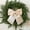 Beige BG, variant on ZZkhGo Christmas Wreath Bow Pre Tied Bow for Christmas Tree Garland and Outdoor Decoration Door Decoration Swag Wreath Garland Fall Winter Boxing Day