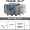 thumbnail image 5 of Navy Blue Tablecloth 60 Inch Round Modern Abstract Grey White Table Cloth Dust-Proof Wrinkle Resistant Rustic Art Painting Tablecloth for Holiday Kitchen Dining Room Party Picnic Indoor Outdoor, 5 of 6