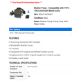 thumbnail image 2 of Washer Pump - Compatible with 1976 - 1983 Chevy Monte Carlo 1977 1978 1979 1980 1981 1982, 2 of 2