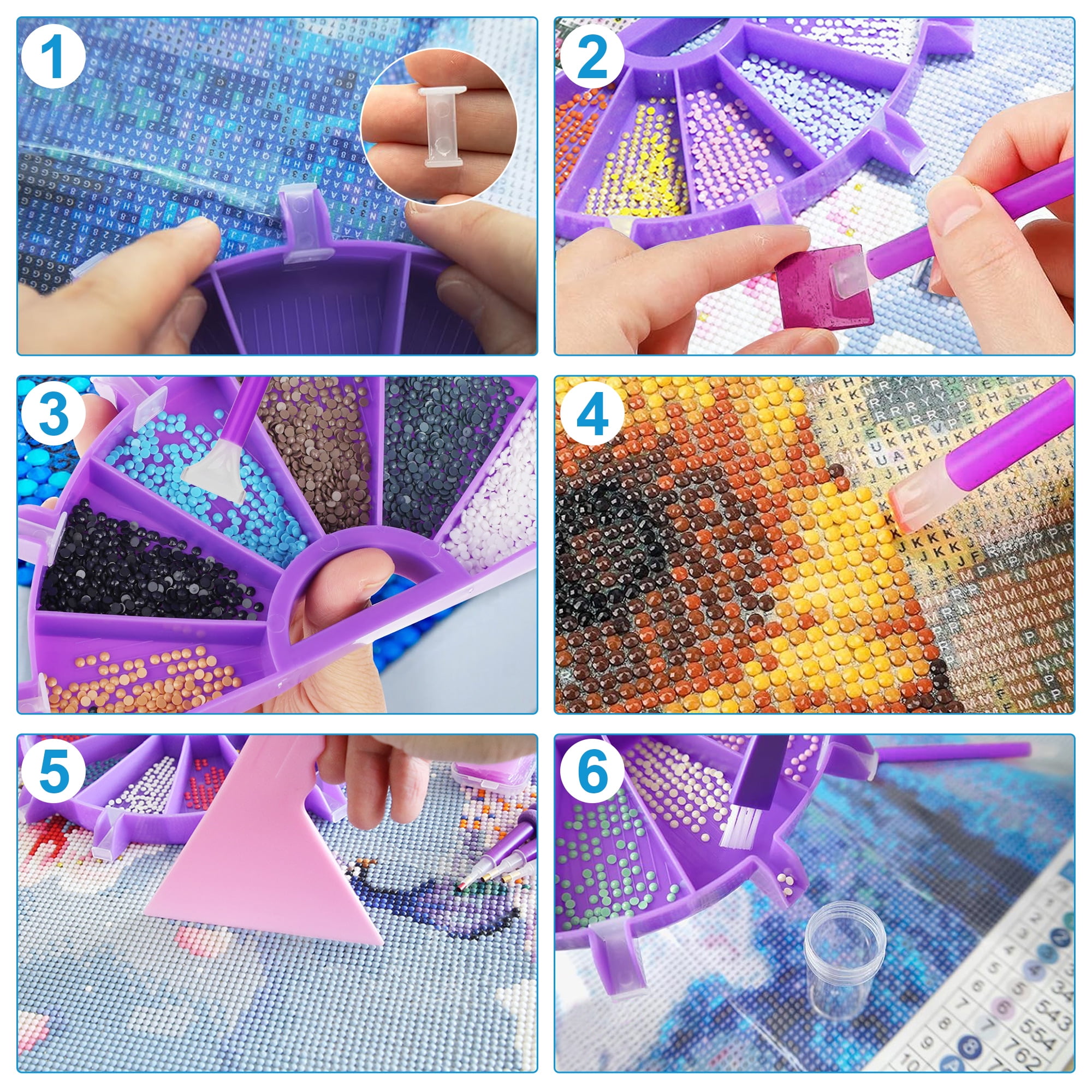 EEEkit A4 LED Light Pad for Diamond, 5D Diamond Painting Accessories Full Drill for Adults