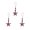A-3Pcs, variant on 4th of July 7cm Star Hanging Decorations – Double-Sided Painted or Natural Wood Finish, Includes Jute String for Hanging on Trees, Windows, Mantels or as Gift Toppers