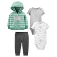 thumbnail image 1 of Set de ropa Simple Joys by Carter's Baby Boys, 4 piezas, 18 m, 1 of 5