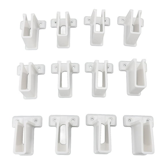 Wire Shelf End Support, White Wire Shelf End Bracket Sturdy for Cabinet