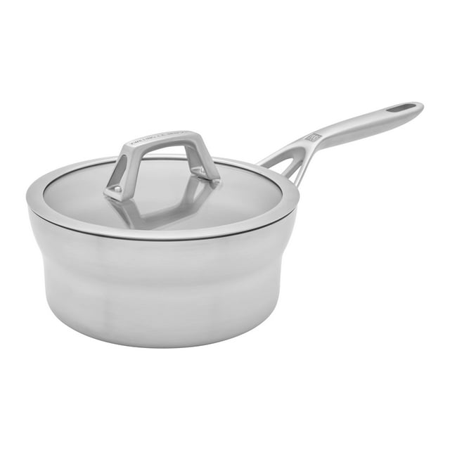 ZWILLING Motion Casserole Ronde en Acier Inoxydable avec Couvercle, Argent