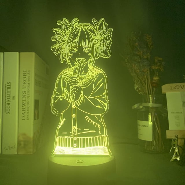 Luz nocturna LED 3D My Hero Academia para dormitorio infantil