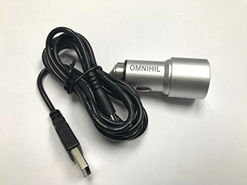 OMNIHIL 2-Port USB Car Charger w/ USB Cable for Plantronics Explorer 100 Series Bluetooth headset - image 1 of 3