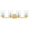 thumbnail image 3 of ABR8628AB Quoizel Lighting Abner - 4 Light Extra Large Bath Vanity in Transitional style - 28 Inches wide by 7.75 Inches high-Aged Brass Finish, 3 of 8