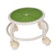 thumbnail image 5 of Taburete giratorio de 360 degree para pedicura, para peluquería, salón, salones Verde BLESIY Asiento bajo con ruedas, 5 of 8