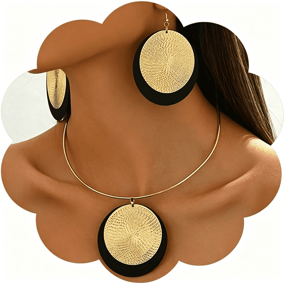 DESIGNICE Chunky Gold Necklace Set for Women Snake Chain Bangle Long Drop Earrings Cuban Statment Necklace Bracelets Punk Jewelry