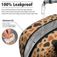 thumbnail image 5 of Insulated Lunch Bag for Women, Floral Print Oxford Fabric Lunch Box, Leakproof Thermal Cooler Tote for Work, School & Picnic, Leopard Animal Print, 5 of 5