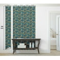 thumbnail image 5 of Ambesonne Cheetah Peel & Stick Wallpaper for Home, Exotic Modern Scandi Forest, 13"x100", Dark Yellow Petrol Blue, 5 of 5