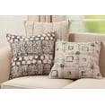 thumbnail image 3 of Saro Lifestyle Stripe Embroidered Block Print Throw Pillow Cover, 3 of 3