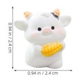 thumbnail image 4 of LYTMENT 12 Pcs Resin Mini Cow Figures For Diy Micro Landscape Farm Animal Cupcake Toppers Car Dashboard Ornaments Potted Plant Accessories, 4 of 7