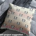 thumbnail image 2 of Castle Fairy Cute Panda Fabric by the Yard 2 Yard,Abstract Gradient Sewing Fabric,Cartoon Animal Home Decor Fabric by the Yard,Microfiber Kids Bedroom Decor, 2 of 6