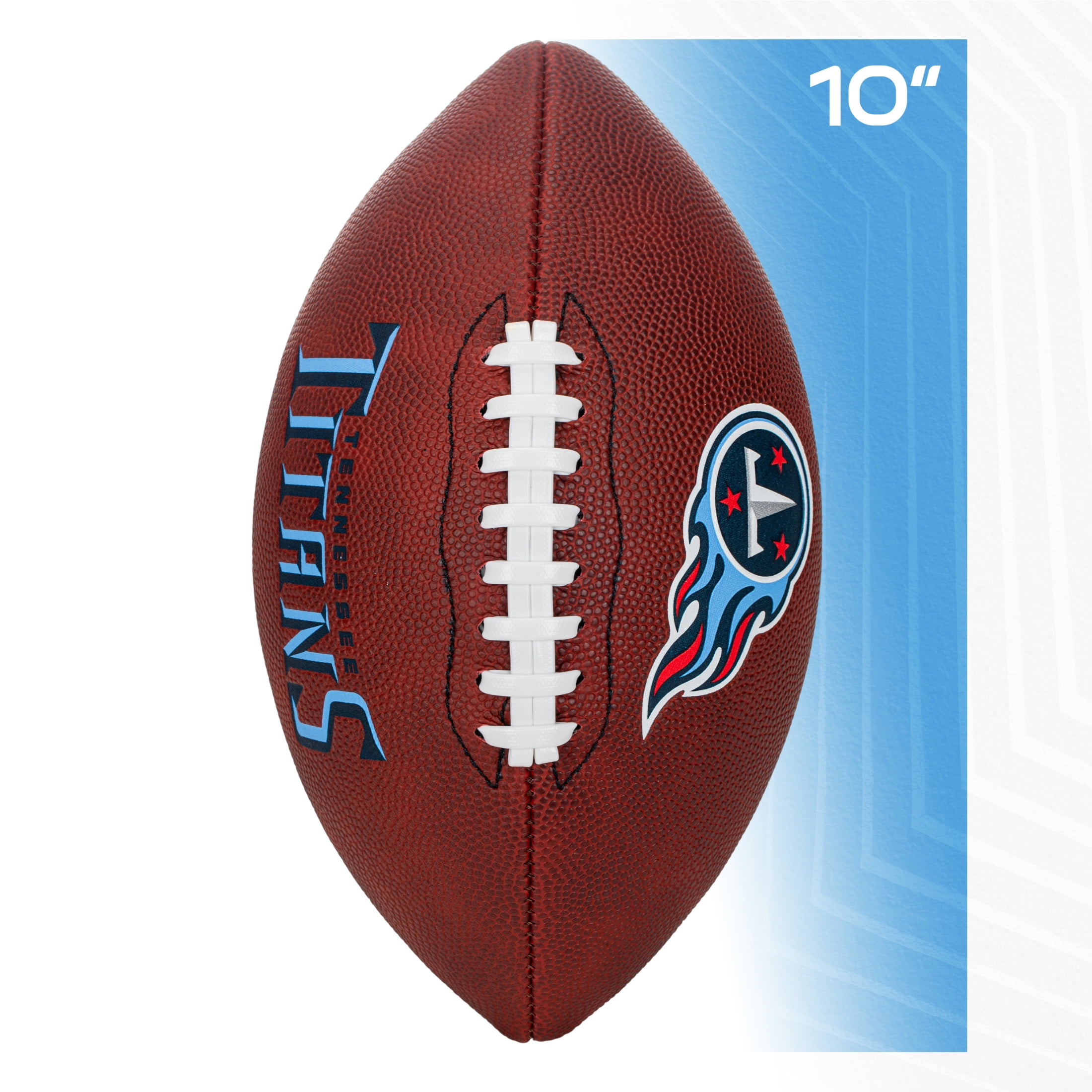 Franklin Sports NFL Tennessee Titans Football - Youth Junior Size Football for Kids - Official NFL Team Logo + Colors Youth Football - Kids NFL Fan Shop Football