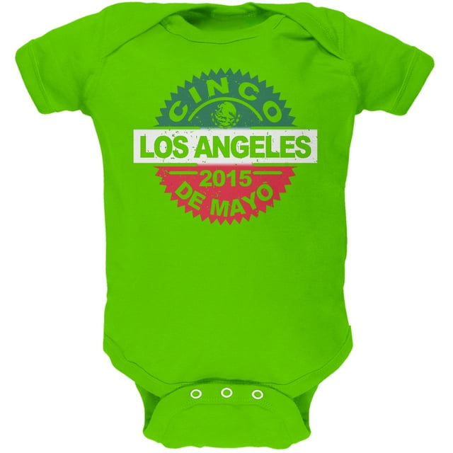 Cinco de Mayo - Los Angeles Key Vert Lime Doux Bébé une Pièce