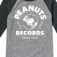 thumbnail image 3 of Peanuts - Records Snoopy Vinyl - Toddler & Youth Raglan Graphic T-Shirt, 3 of 5