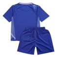 thumbnail image 4 of Xnihocha Kids Boys Football Training Uniform Soccer Jersey Short Sleeve Shirts with Drawstring Mesh Blue S, 4 of 7