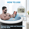 thumbnail image 2 of Ice Bath Thermometer and Timer, Water Thermometer for Ice Bath,Waterproof Cold Plunge y13317, 2 of 8