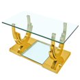 thumbnail image 1 of Canadian Crescent Coffee Table Gold, 1 of 2
