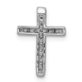 thumbnail image 3 of 14K White Gold Charm Pendant Diamond Round 1 6Ct. Latin Cross Chain Slide, 3 of 4