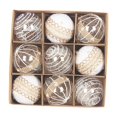 thumbnail image 2 of 9 Uds adornos de bolas de Navidad adornos navideños decoración DIY adornos colgantes de de Navidad para fiesta de año nuevo al aire libre Estilo D, 2 of 8