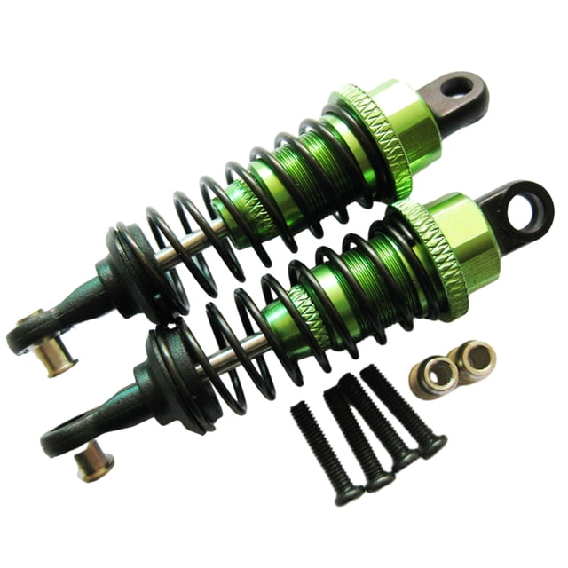 fastboy RCGOFOLLOW 1/18 Aluminum Alloy Smooth Front Rear Shock Absorber Rc Front Rear Shock Absorber For HIMOTO -18 Green