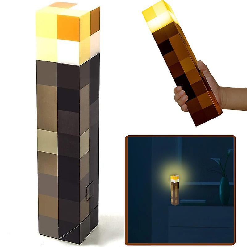Cueiha Minecraft Night Light Creative Novelty Torch Statue Light Bedroom Led Light 2 Lighting Modes 2 Use Modes Usb Charging Walmart Canada