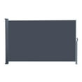 thumbnail image 3 of Zimtown 71" x 118" Retractable Side Awning Wind Screen Privacy Gray, 3 of 7