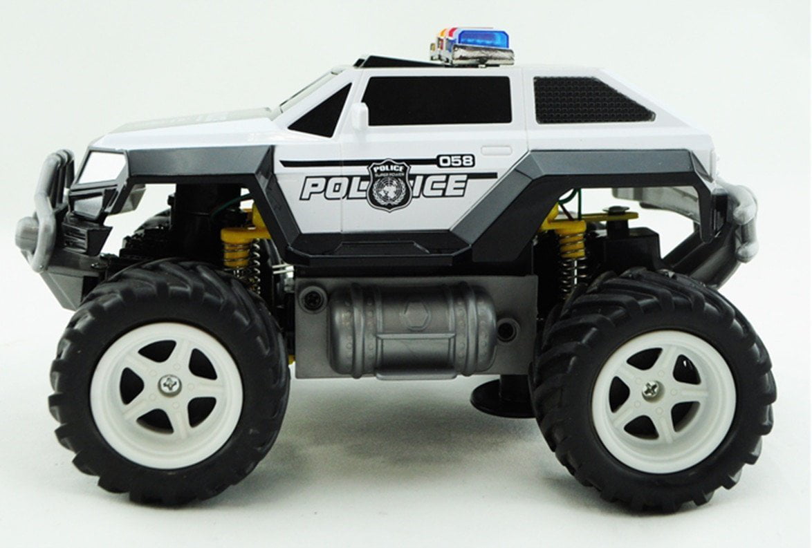 Prextex RC Police Car Remote Control Police Car RC Toys Radio Control Police Car Great Toys for Boys Rc Car with Lights and Siren for 5 Year Old Boys and Up
