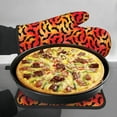 thumbnail image 7 of Bingfone Flying Black Bat Print Oven Mitts Pot Holders Set 2 PCS for Kitchen for Cooking Grilling Baking BBQ Pot Holders Cook Essentials, 7 of 7