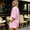 Pink women's 2 piece short set a1, variant on Cagogo Women's 2 Piece Short Set Solid Collared Short Sleeve Shirt Drawstring Shorts Casual Summer Outfits Loose Tops Comfy Pants Matching Lounge Sets Travel Airport Clothes, Black XL